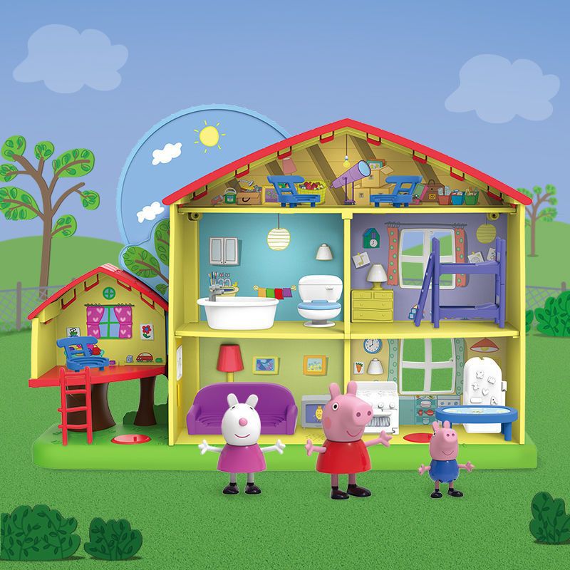 包邮佩奇小猪过家家玩具女孩房子小别墅套装仿真玩具屋佩奇玩偶家