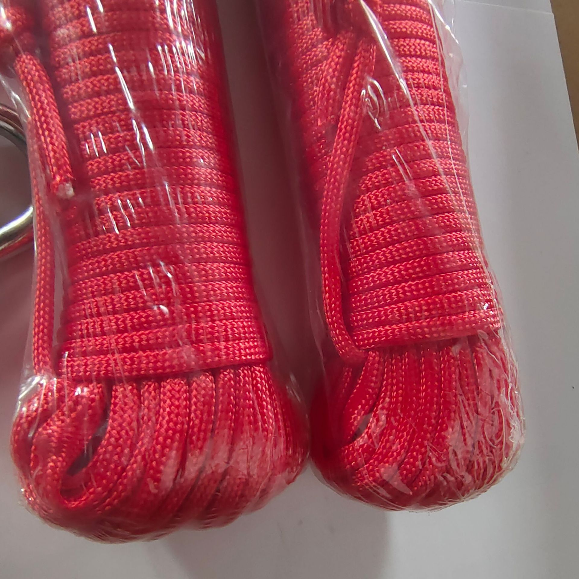 6mm 红色涤纶编织绳,16股双编绳,渔业用绳 装饰用绳