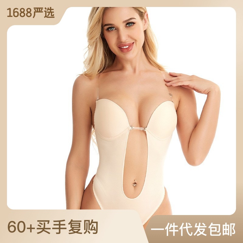One-Piece Underwear Bra Steel Ring Sexy Girl Bra Back Tube Top Fashion European and American Style Tube Top Big Chest