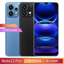 跨境热销Note12Pro 3+64GB大内存 大屏一体机安卓外贸4G智能手机