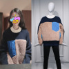 Star Tang Yan Same item sweater Mosaic Lambswool Easy Exorcism thickening sweater Influx of women Star Tang Yan Same item sweater Mosaic Lambswool Easy Exorcism thickening sweater Influx of women