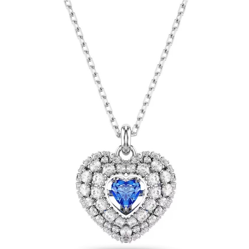 施家1:1对版hyperbola灵动蓝水晶项链女施华洛元素锁骨链厂家代