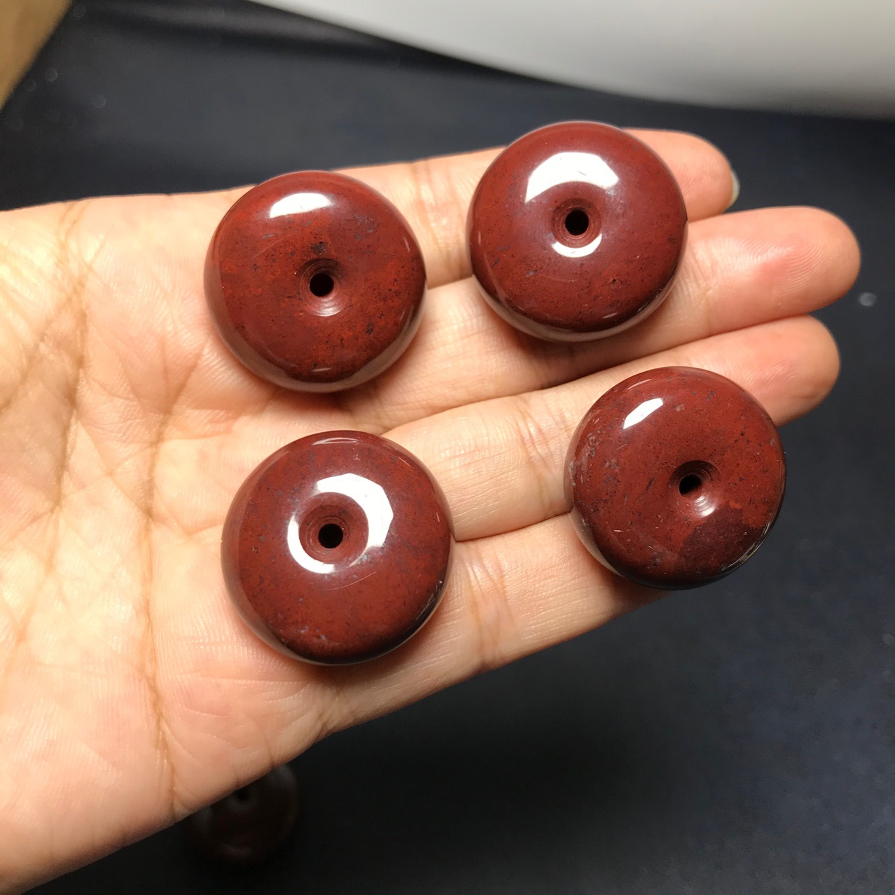 红伊丁平安扣吊坠陨石原石红伊丁平安扣挂件项链搭配直播货源