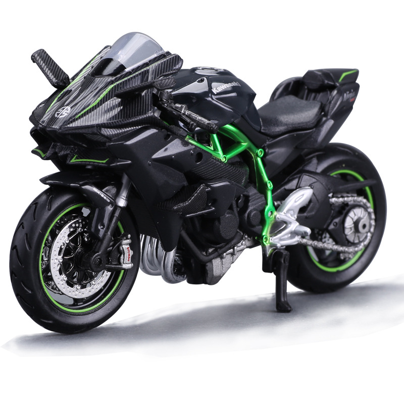 川崎h2r摩托车模型本田雅马哈杜卡迪v4合金仿真机车儿童玩具摆件
