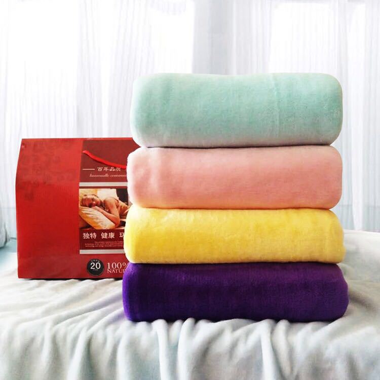 Foreign Trade Double-Sided Flannel Coral Solid Color Small Blanket Custom Printing Student Dormitory Office Nap Autumn and Winter Cover