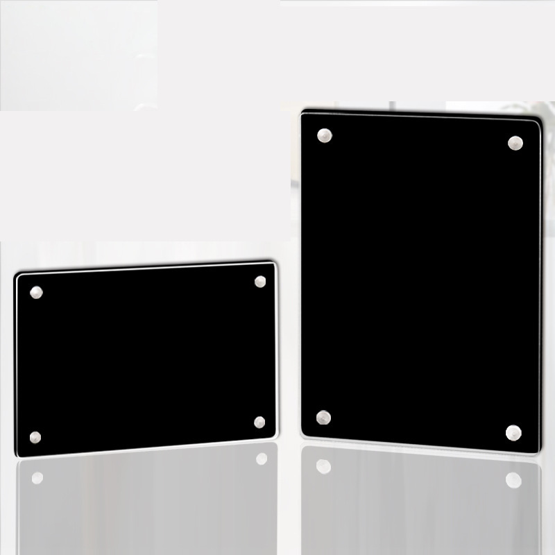 亚克力强磁平贴台牌 厂家直供黑白透明亚克力台签商品价格标签牌