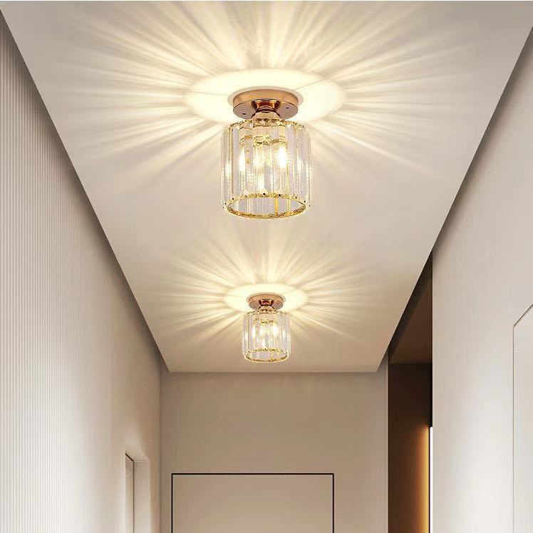 Crystal Aisle Light Corridors Hallway Ceiling Lamp Cross-Border Internet Celebrity Simple and Light Luxury Crystal Chandelier