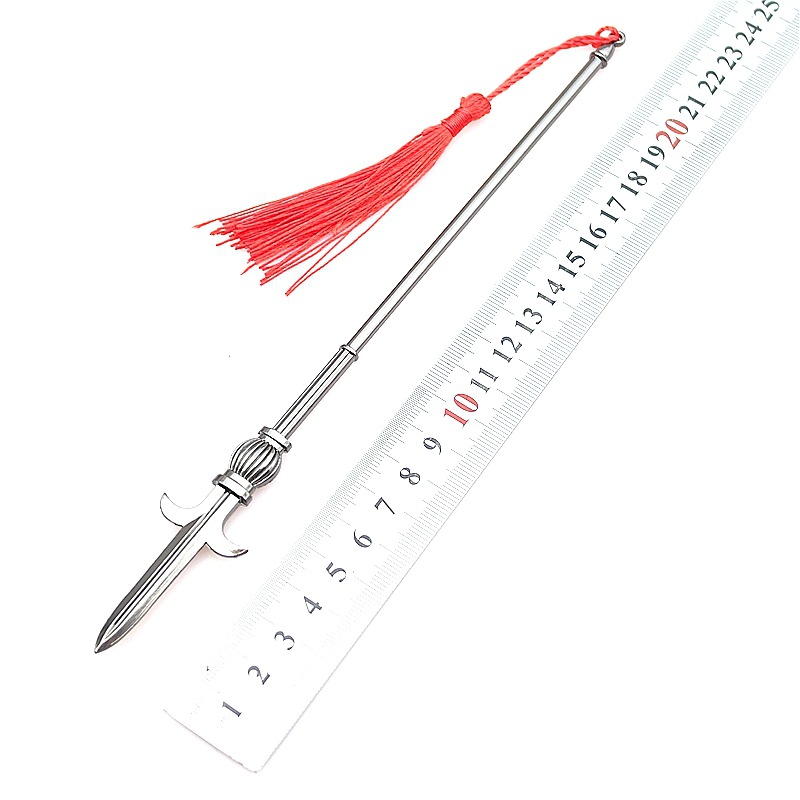 罗成长枪吕布方天画戟杨戬单月戟卢俊义林冲手办武器模型道具