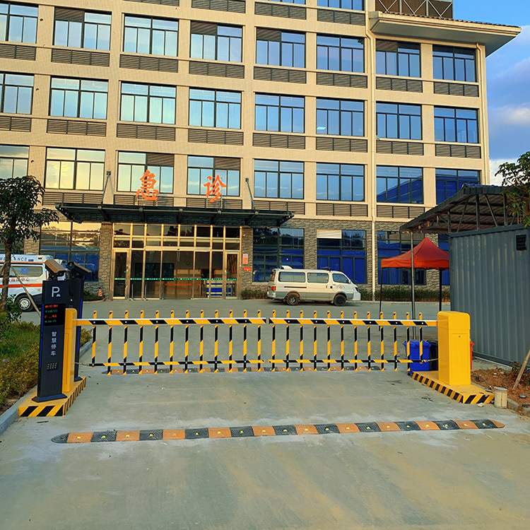 学校大门车辆管理自动升降柱 防撞门禁系统电动栅栏道闸