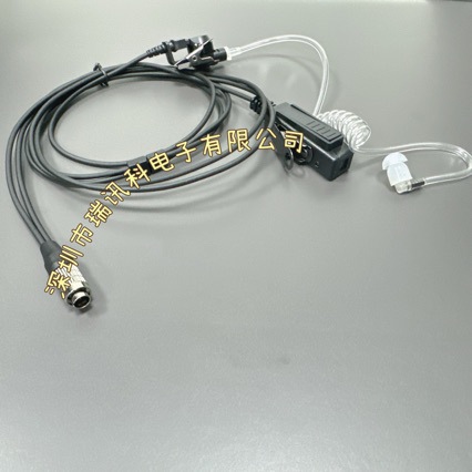 对讲机耳机8pin8针圆型插口空气导管耳塞-阿里巴巴