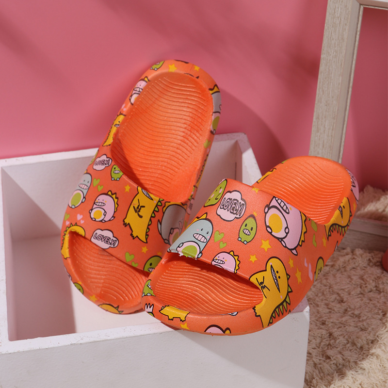 Summer New Children's Slippers Four Seasons Home Wear Fashion Cartoon Children's Shoes Bathroom Bath Dinosaur Slippers