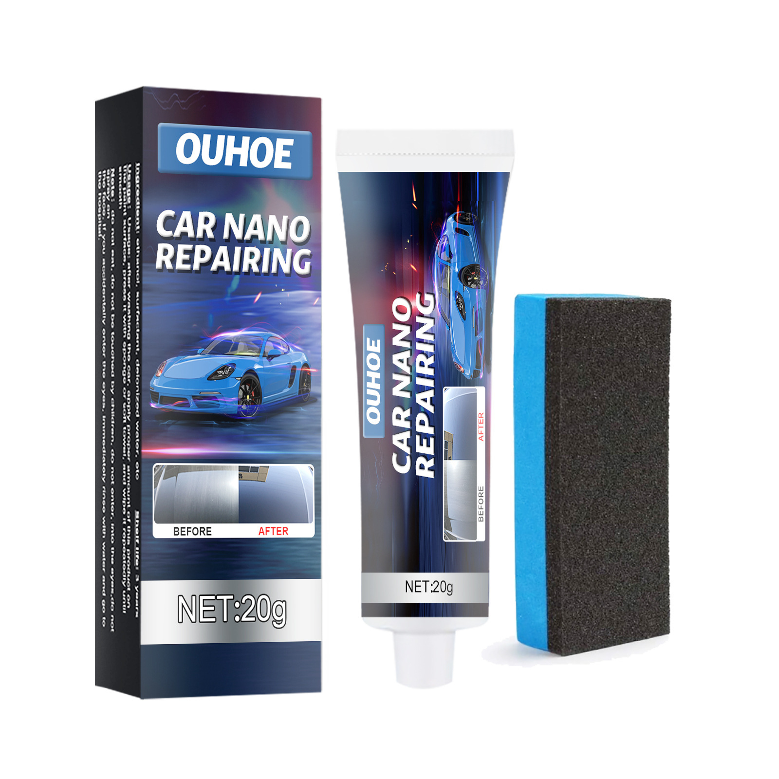 Ouhoe Car Coating Liquid Wax Maintenance Drive Water-Proof Scratch Sealing Glaze Plated Crystal Decontamination and Polishing Car Paint Plated Crystal