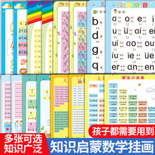 儿童学习挂图汉语拼音乘法口诀表加减法口算表凑十法借十法挂图