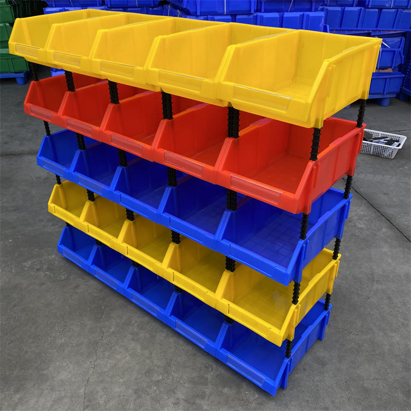 现货广州东莞深圳螺丝盒 斜口组合式零件盒 货架物料盒 塑料盒