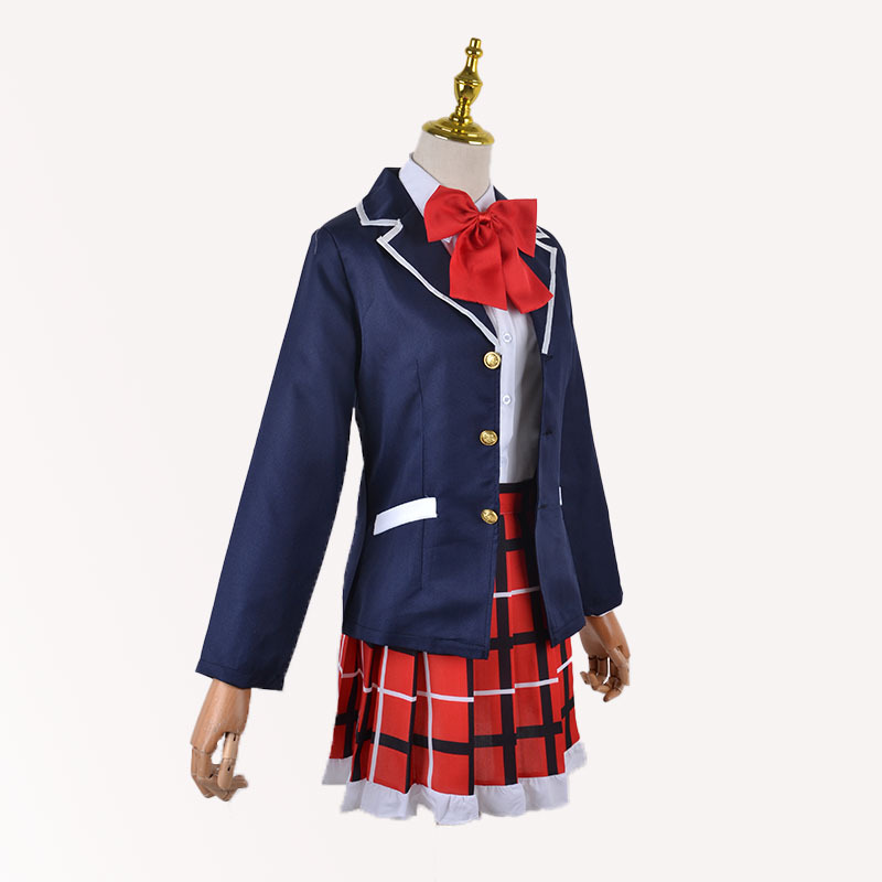 5kg中二病全套服装(外套 衬衣 裙子 领结 黑色丝袜)商品描述视频展示