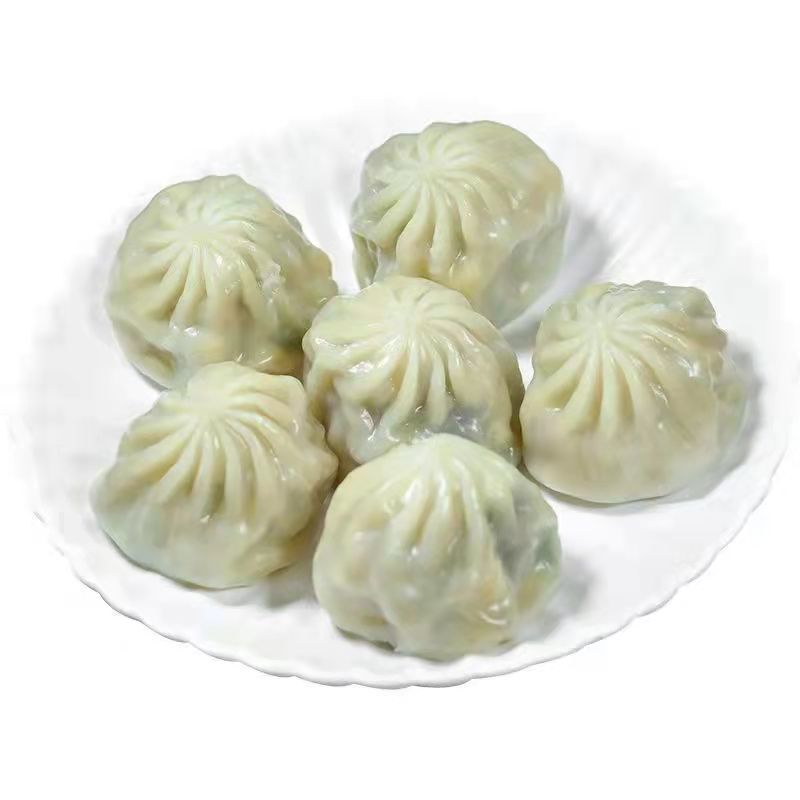 水晶包薄皮包子素包韭菜鸡蛋荠菜小笼包水煎包速食早餐面食品批发