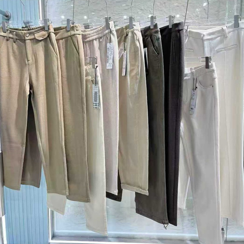 25冬韩氏伊人知性优雅风牛仔裤面料裤批发高品质大牌女装尾款清货