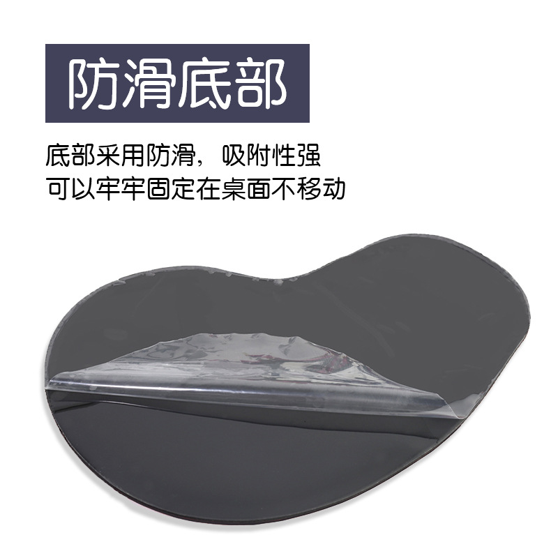 Manufacturer Sales H-02 Silica Gel Wrister Mouse Pad Rubber Creative Color Painted Mouse Pad 3D Hand Bowl Base Thickening