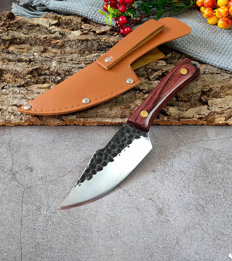 锻打分割剔骨刀小尖刀手把肉刀吃羊肉刀蒙古手扒肉烤肉户外多用刀