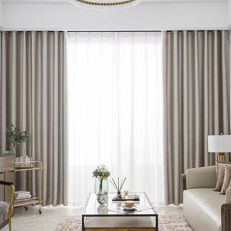 跨境亚马逊布拉格黑丝星级酒店工程物理隔音防晒全遮光窗帘布成品