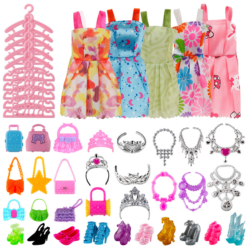 Cross-Border Yi Tian Barbie Doll 30cm Shoes Bag Clothes Hanger Accessories Universal Play House Toy Accessories