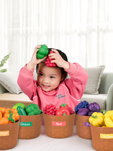 适用仿真水果蔬菜玩具女孩儿童认知硅胶礼物宝宝早教益智模型