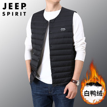 JEEP SPIRIT羽绒服2021冬季新款男马夹坎肩轻薄保暖羽绒潮流8909