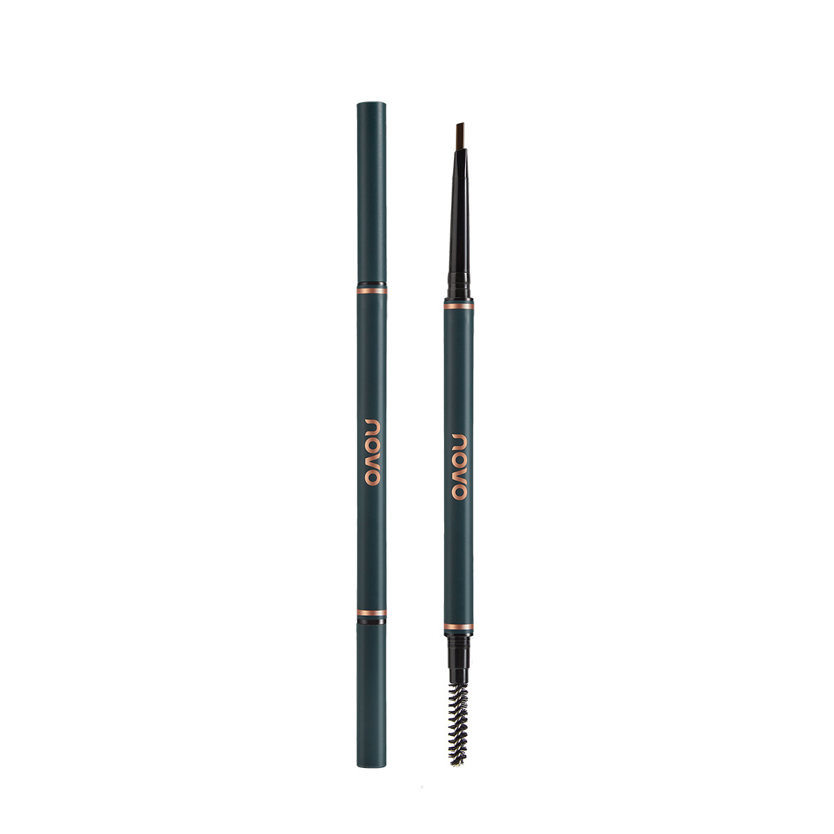 Novo Meidai Small Triangle Eyebrow Pencil Smooth Natural Not Easy to Fade Waterproof Sweat-Proof Double-Headed Automatic Eyebrow Pencil Eyebrow Pencil Novice