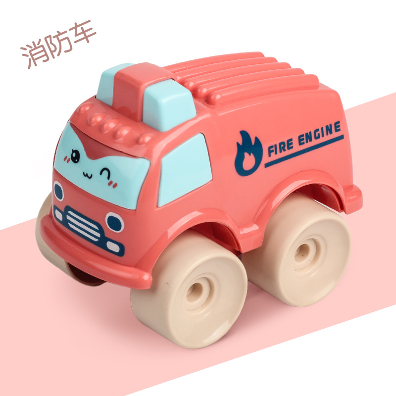 Tiktok Hot Children's Toy Car Boy Inertia Car Fire Engineering Car 1-3-Year-Old Treasure Toy Suit