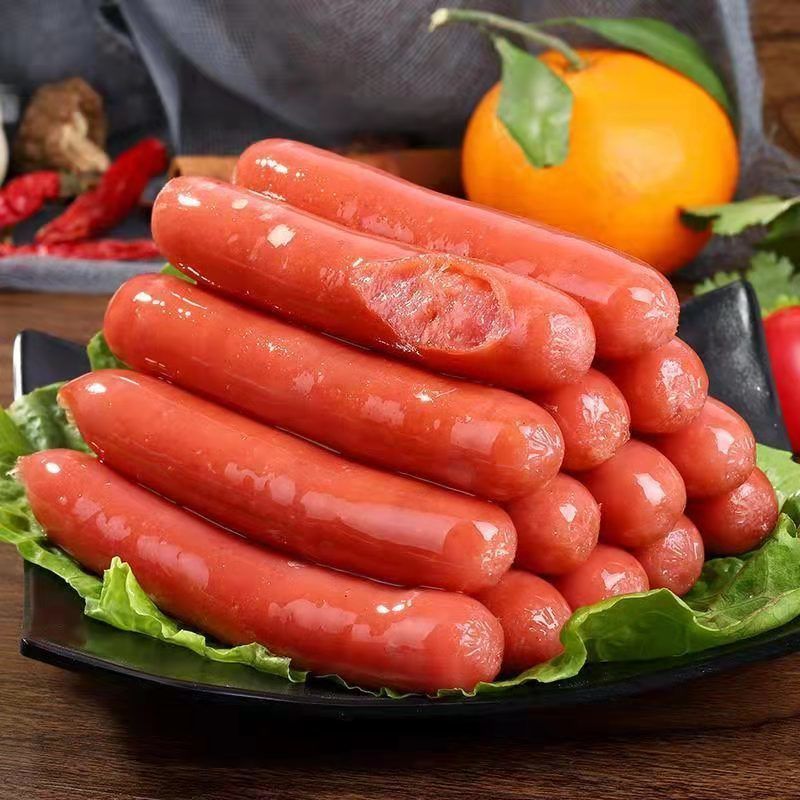 热狗肠台湾风味烤香肠烤肠肉肠台式脆骨烧烤手抓饼商用批发亚马逊