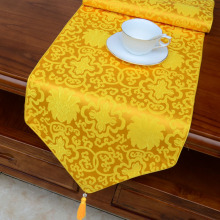 新中式古典禅意桌旗茶几长条布艺藏式居家装饰风桌布床尾旗