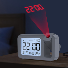日本投影闹钟时钟卧室学生用电子黑科技起床智能时间表钟