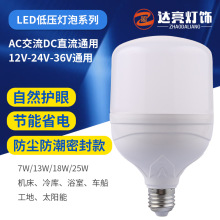 低压A/DC12V24V36V伏led高亮灯泡 防尘E27螺口船舶机器设备球泡灯