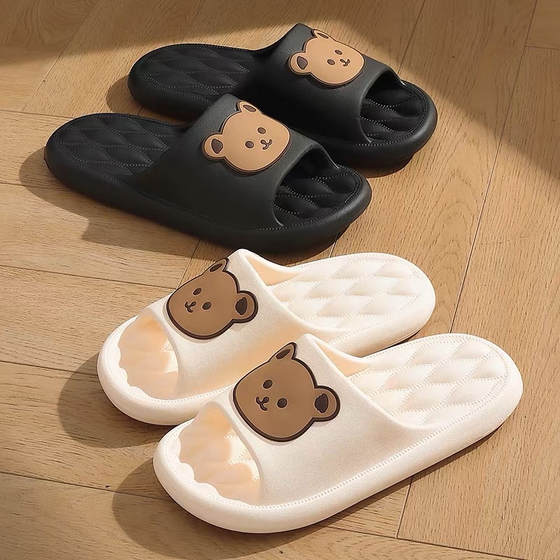 Women's Outdoor Slippers Summer New Comfort Indoor Home Bathroom Non-Slip Couple Cute Slippers Summer