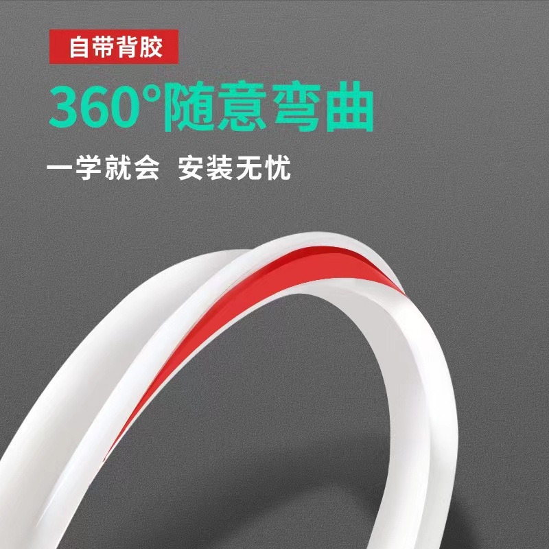 Flexible Silicone Bathroom Water Retaining Strip Shower Room Floor Wet and Dry Separation Toilet Bathroom Water