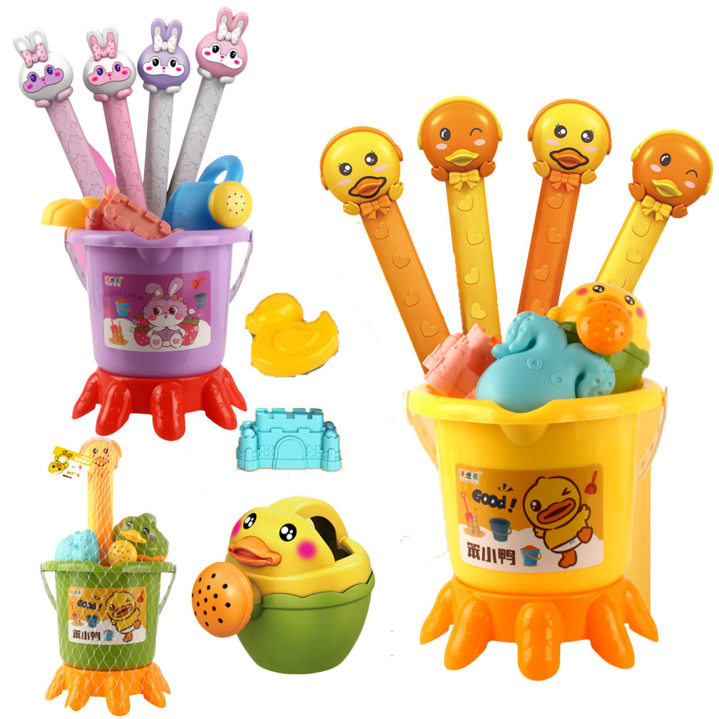 9件套沙滩桶铲子588-22a戏水玩沙工具旅游景区地摊儿童玩具批发