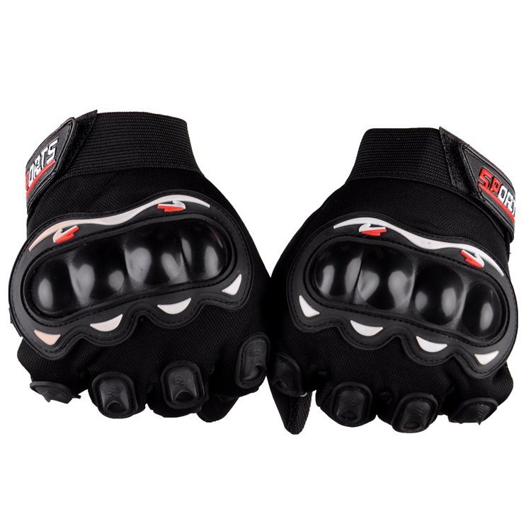 Car Knight Gloves Outdoor Motorcycle Half Finger Gloves Men's Hard Shell Non-Slip Breathable Protective Half Tactical Riding