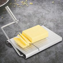 不锈钢芝士切片器多功能带刻度香肠火腿奶酪乳酪切割器芝士分切器