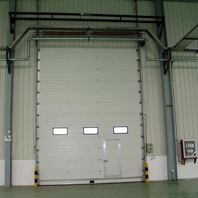 厂房车间翻板门工业垂直提升门彩钢电动滑升门库房快速工业提升门
