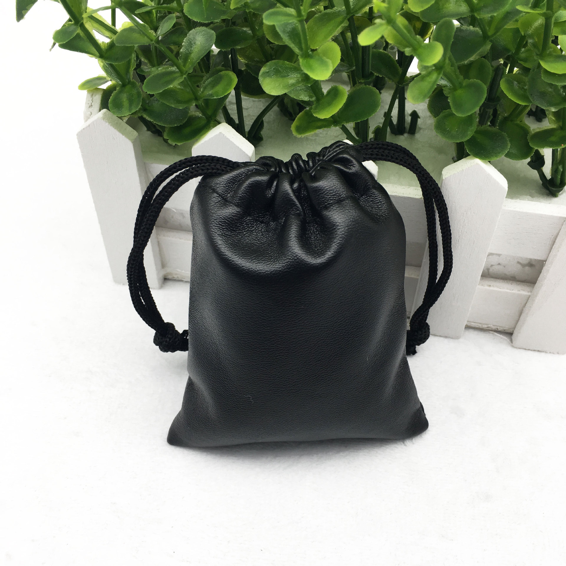 厂家印刷防水pu皮束口袋  防水抽绳pu袋  仿皮pu皮革袋