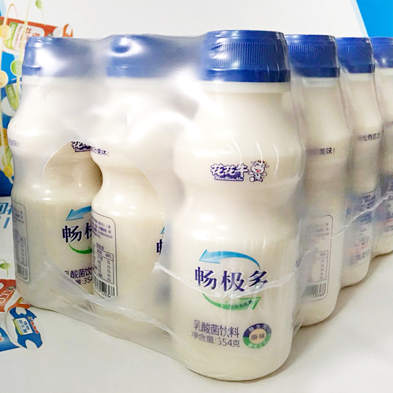 花花牛原味畅极多乳酸菌酸牛奶益生菌饮品饮料354g 12瓶包邮
