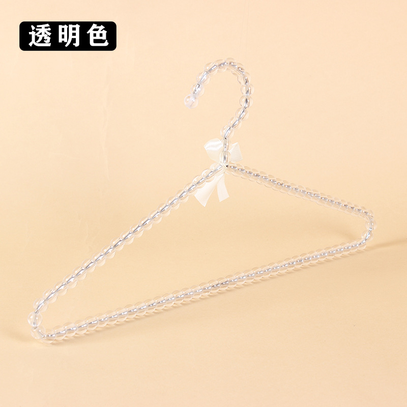 Internet Celebrity Princess Girl Heart Pearl Hanger Clothing Store Wedding Ceremony Bow Clothes Hanger Household Clothes Hanging Wholesale