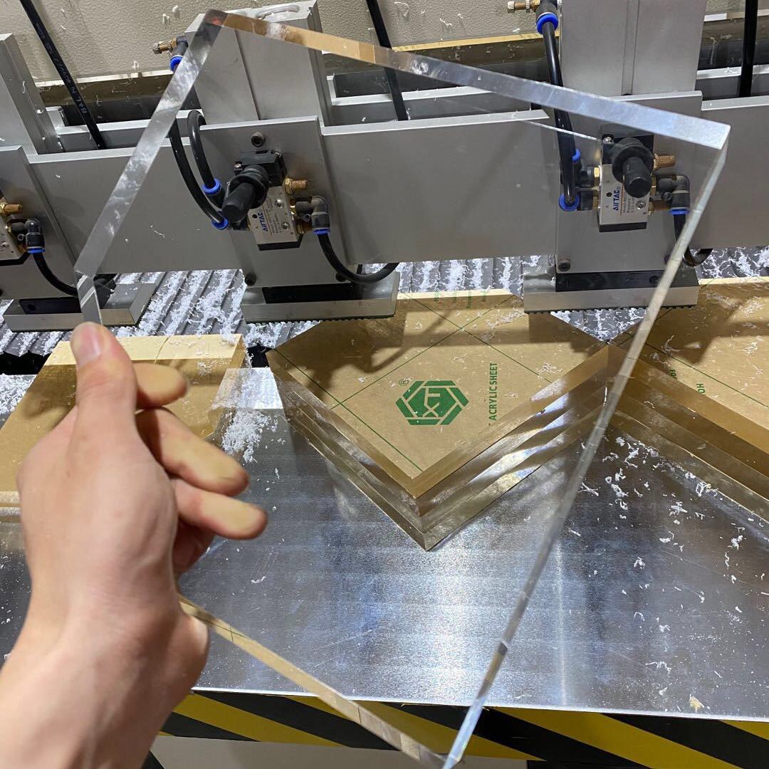 透明亚克力厚板桌腿激光切割雕刻有机玻璃板有机板磨砂亚克力抛光