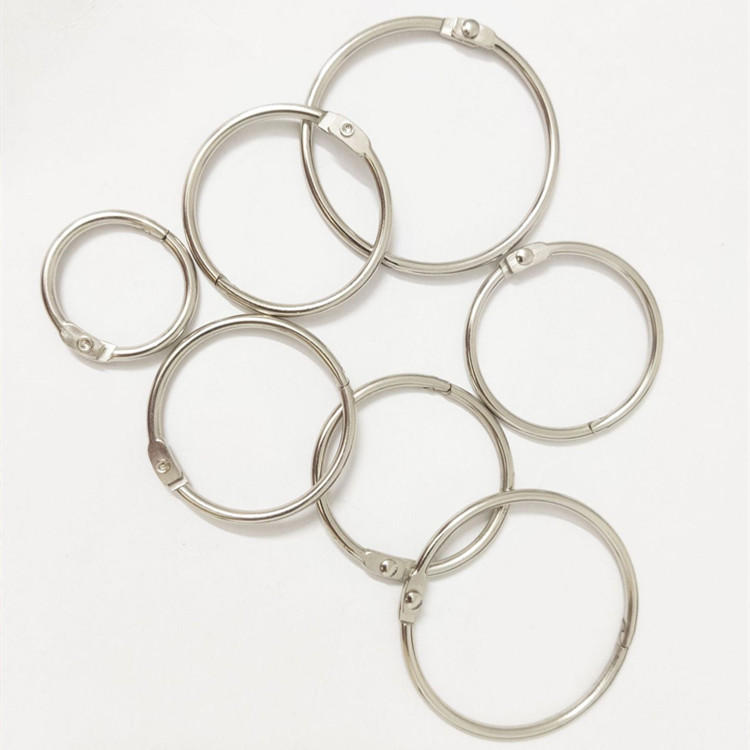 厂家供应钥匙圈金属活动扣五金活动环卡圈开合圈书圈开口环配件