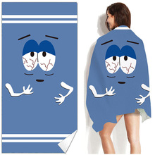 Cartoon Funny Towelie Beach Towel No Sand Free Quick Dry跨境