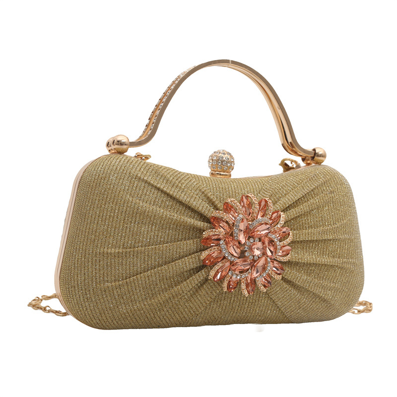 新款跨境手拿包宴会名媛手抓包礼服包包旗袍包镶钻晚宴包小手包女