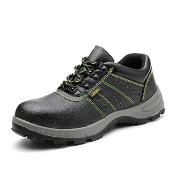 劳保鞋男牛皮透气防臭轻便耐磨防滑防水防尘四季钢包头防砸防刺穿