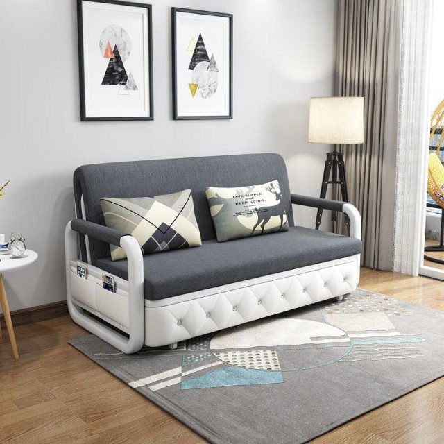 沙发床两用特价客厅小户型单双人折叠多功能家用出租房推拉可变床