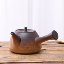 粗陶茶壶炭炉电陶炉老式电陶壶烧水壶煮茶壶家用侧把陶瓷茶壶