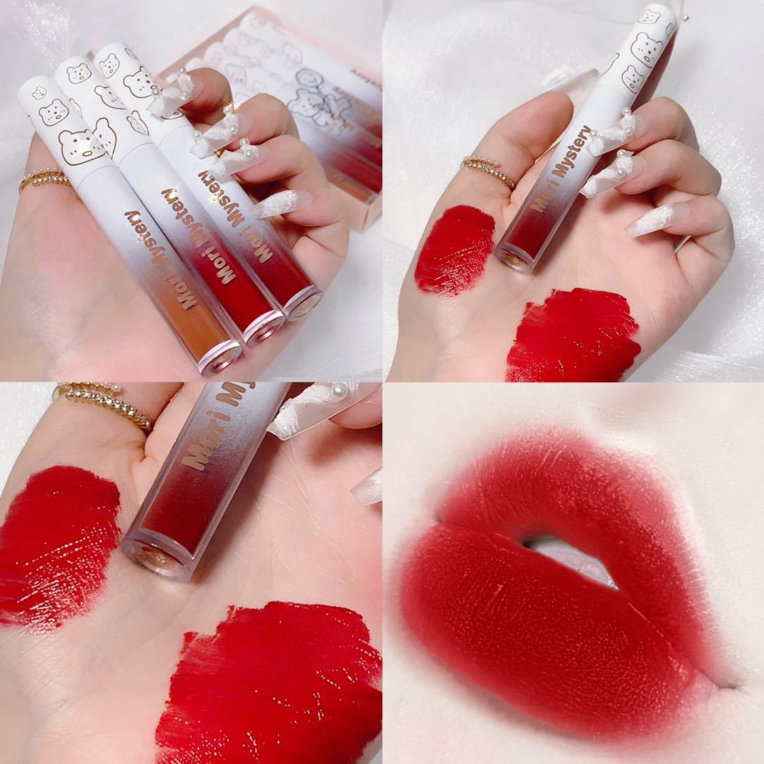 呆萌熊唇釉套装非特化妆品备案证号浙g妆网备字2021505146主要下游